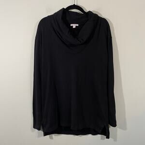 Standard James Perse Women's Black Shawl Collar Pullover Top Size 1 (S)